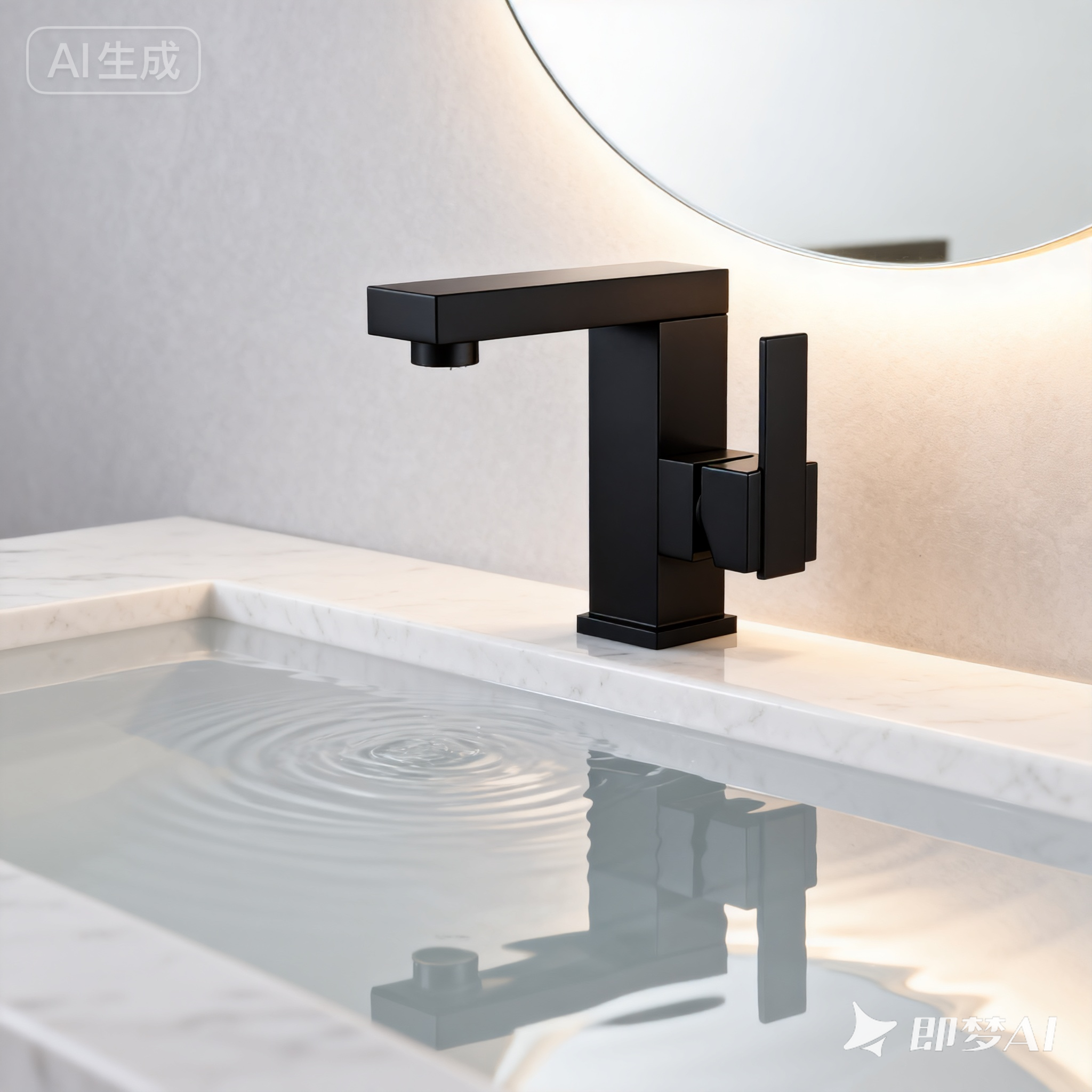 DF-02011B – DR Brass Basin Faucet Modern Geometry Premium DR Brass. Elevated Water Experience