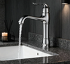 Classic Tall Chrome Brass Basin Faucet with Single Handle Mixer and Water-Saving Aerator Elegant Bathroom Vanity Tap for Hotel And Residential Projects