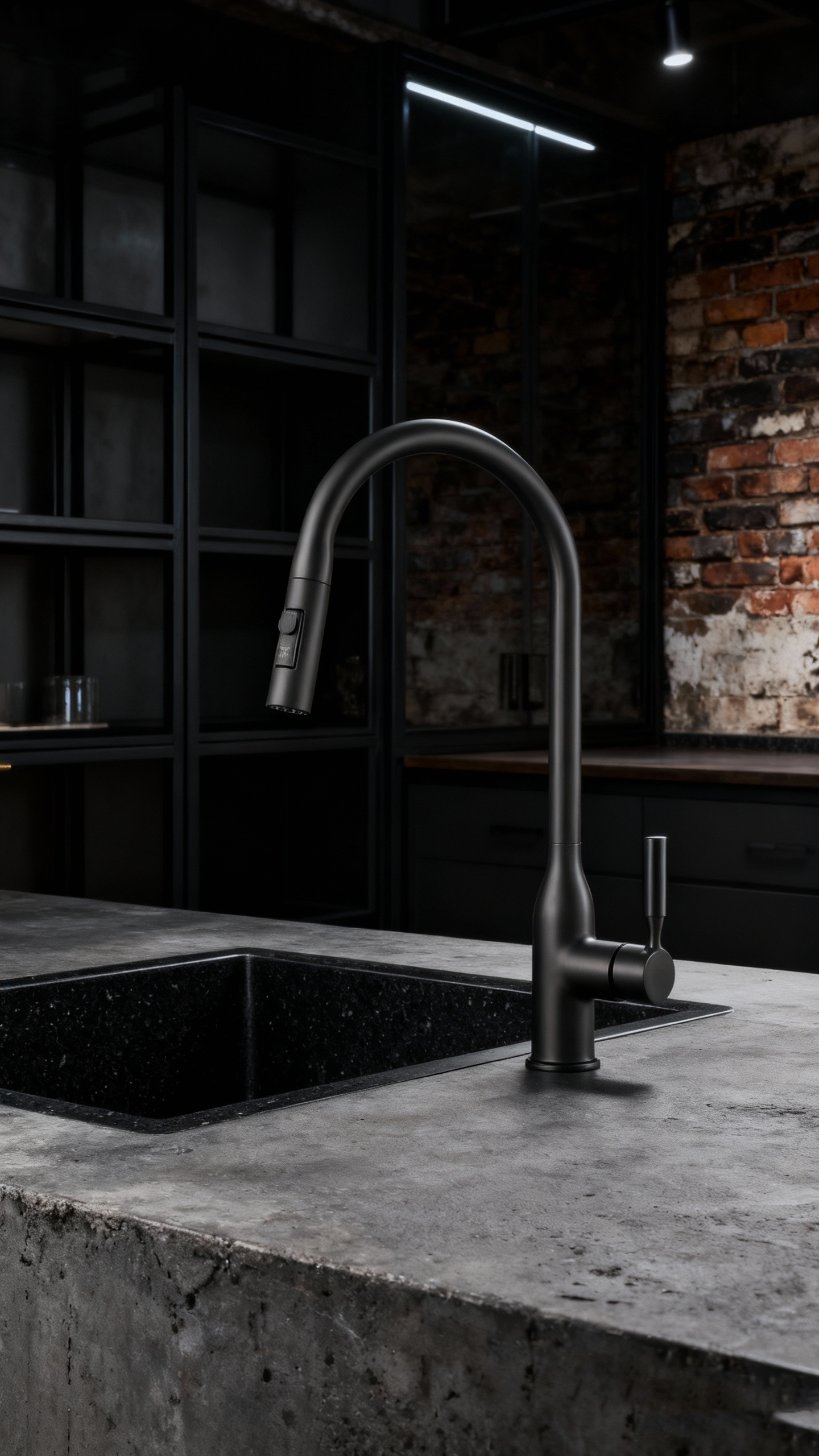 Modern Pull-Down Kitchen Faucet with Single Handle Chrome Zinc Alloy Tap and Dual-Function Sprayer for Commercial Kitchens