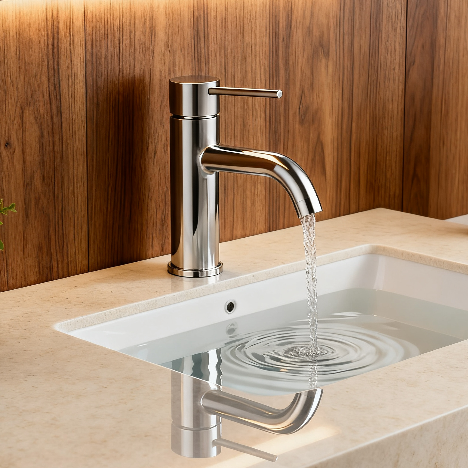 LD-01101SS Stainless Steel Basin Faucet Brushed Nickel Single Handle Bathroom Mixer Tap – Eco-Friendly Modern Design