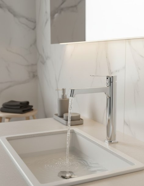 Oil Rubbed Bronze Wall Mounted Single Handle Bathroom Sink Faucet with Wide Spread Spout Aerated Flow and Rust-Resistant Finish for Modern Vessel and Undermount Sink Designs