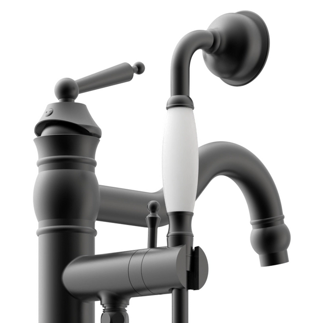 High-Flow Brass Floor-Mounted Bathtub Faucet - Stylish & Durable Solution for Modern Bathrooms
