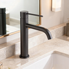 Matte Black Tall Basin Faucet – Modern Brass Vessel Sink Mixer Tap | Single-Handle | OEM & Project Ready