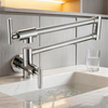Modern Chrome Wall-Mounted Pot Filler Faucet with Many Color Finishes from Chinese Manufacturer 