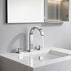 DF-05005-2 Three-Hole Brass Basin Faucet (Brushed Nickel) Architectural-Grade Basin Mixer for Residential And Commercial Bath Solutions