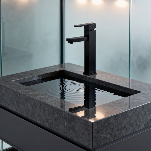 DF-0902 Tall Basin Faucet DR-Brass Material Rose Gold Finish Premium Single-Handle Vessel Sink Mixer with Smooth Aerated Sprayer Flow