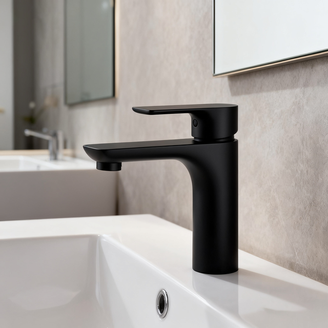 DF-11010 Single-Hole Basin Faucet Mixer | Solid Brass, OEM Project Ready