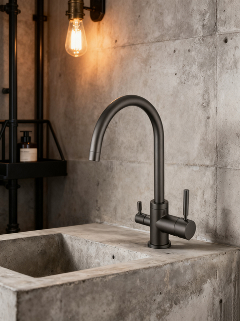 Modern Kitchen Mixer Faucet with Dual Water Flow Mode, Easy Switch Between Spray and Stream