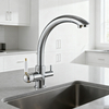 Brass Kitchen Faucet with Zinc Alloy Handle and Multiple Finish Options, Sprayer Functionality, Superior Quality