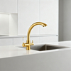 Brass Kitchen Faucet with Zinc Alloy Handle and Multiple Finish Options, Sprayer Functionality, Superior Quality