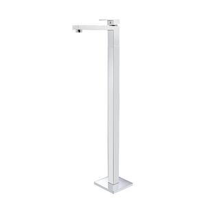 Square Floor Mounted Free Standing Faucet for Bathroom