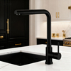 Modern Pull-Out Kitchen Faucet in Sleek Polished Chrome High-Arc Design with Sprayer