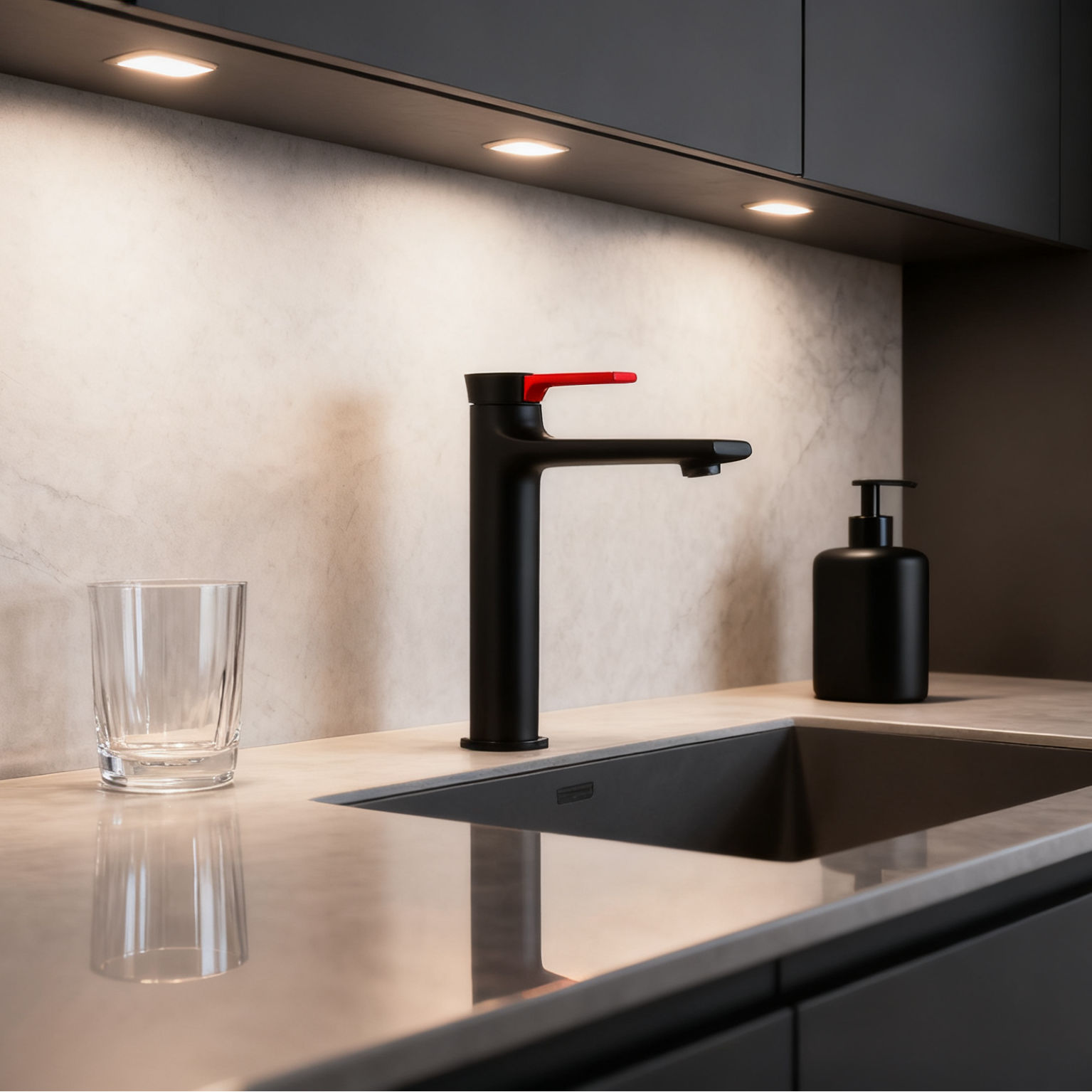 1401032 Brushed Gold Brass Basin Faucet — Tall Luxury Mixer Tap for Vessel Sink Applications