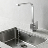 Modern Square Design with High-Rise Spout and Durable SS Body & Handle for Residential & Commercial Projects