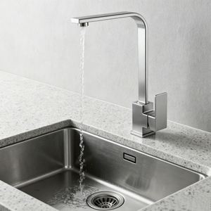 Modern Square Design with High-Rise Spout and Durable SS Body & Handle for Residential & Commercial Projects