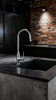 Modern Pull-Down Kitchen Faucet with Single Handle Chrome Zinc Alloy Tap and Dual-Function Sprayer for Commercial Kitchens