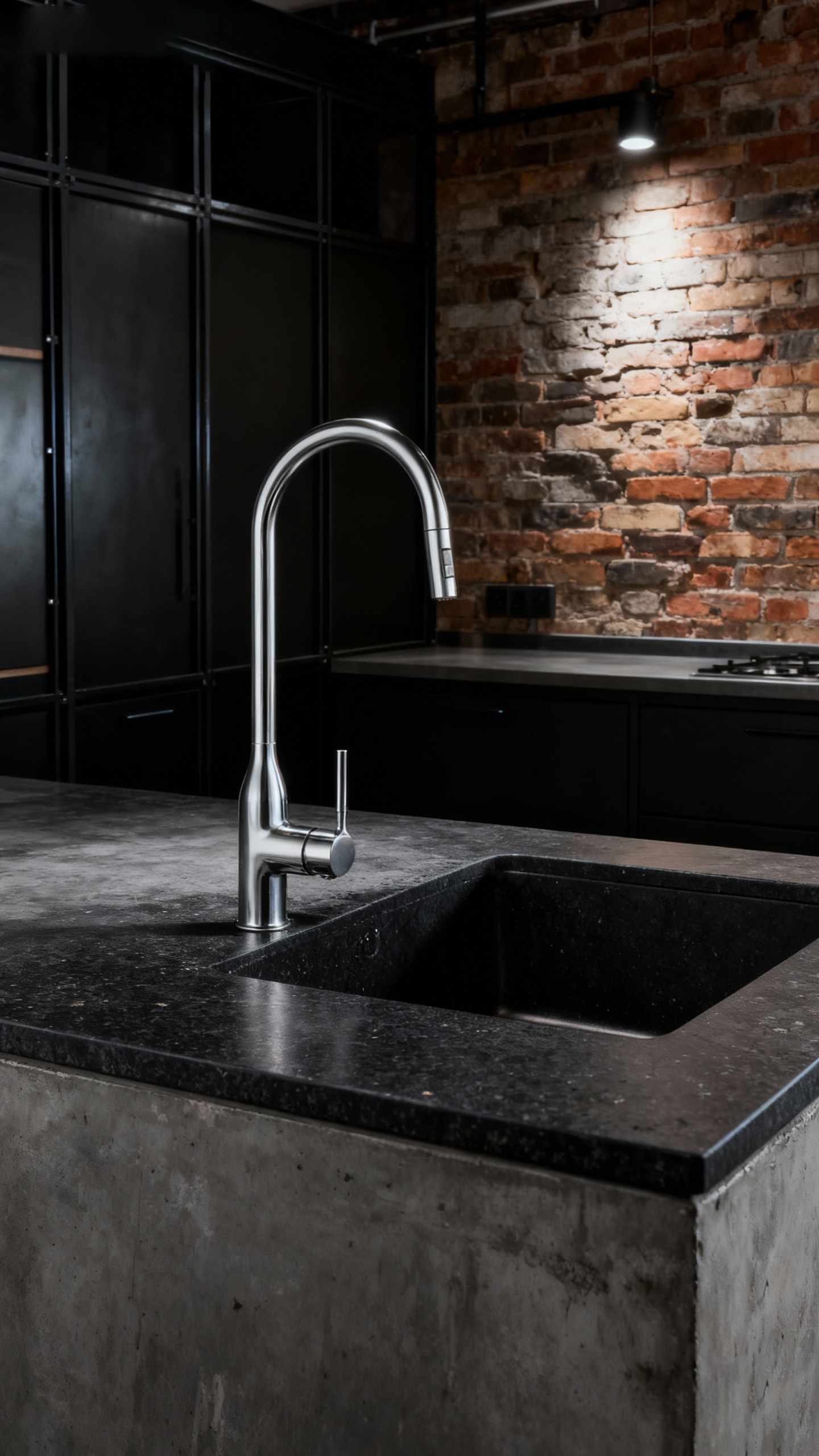 Modern Pull-Down Kitchen Faucet with Single Handle Chrome Zinc Alloy Tap and Dual-Function Sprayer for Commercial Kitchens