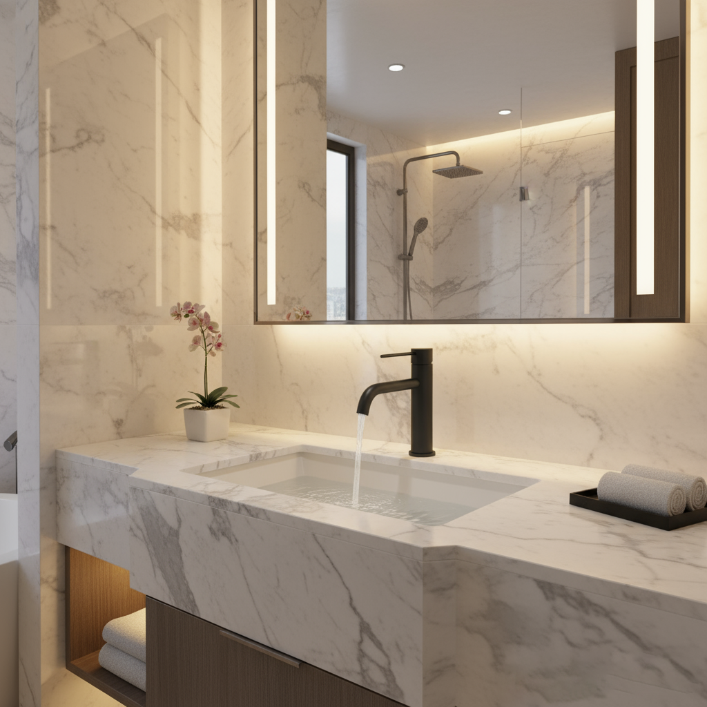 Chrome Basin Faucet – Modern Brass Bathroom Sink Tap | Single-Handle Mixer | Project & OEM Ready