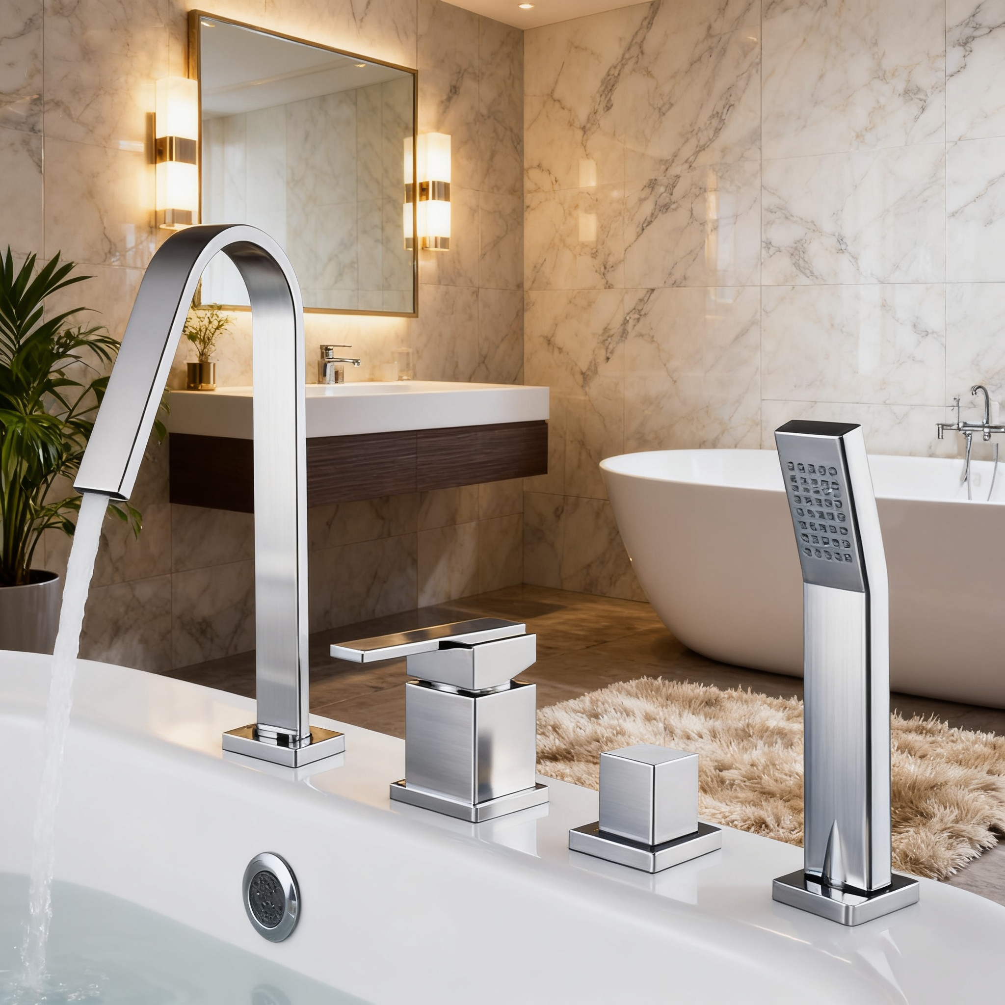 DF-05012 Deck-Mounted Roman Tub Faucet