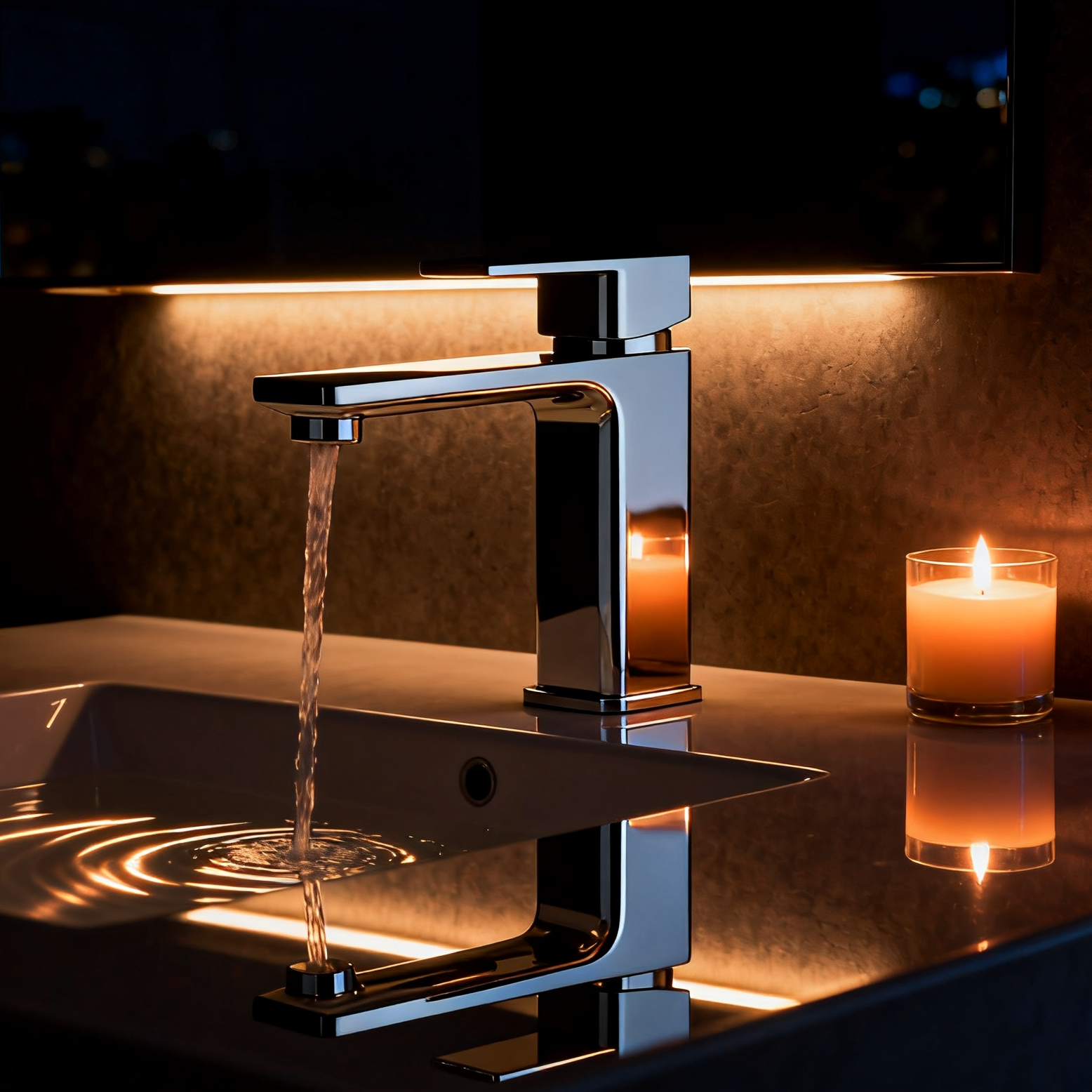 Modern Chrome Single Handle Basin Faucet with Built-in Aerator Sprayer Solid Brass Bathroom Sink Mixer Tap for Hotel & Residential Projects