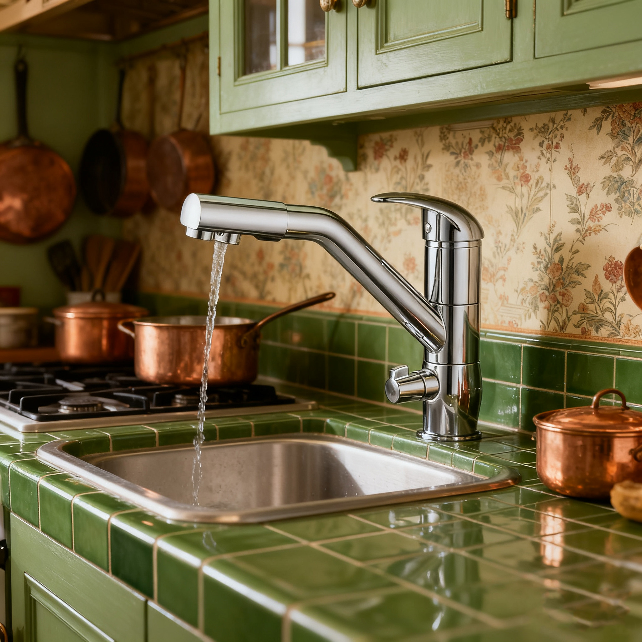 Modern Commercial Kitchen Faucet with Dual Spray Mixer Tap by Global Supply