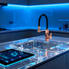 Modern Pull-Out Kitchen Faucet with Sprayer in Durable Polished or Matte with Hose Design