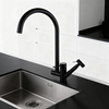 Stainless Steel Kitchen Faucet with Pull-Out Sprayer and High-Arc Spout in Modern Sink Mixer for Commercial Projects