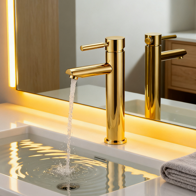 DF-01203SS Tall Stainless Steel Basin Mixer Faucet Modern 304 Stainless Steel Vessel Sink Tap with Single Handle And Aerator Sprayer Function Brushed or Polished Finish Bathroom Mixer OEM Manufactur