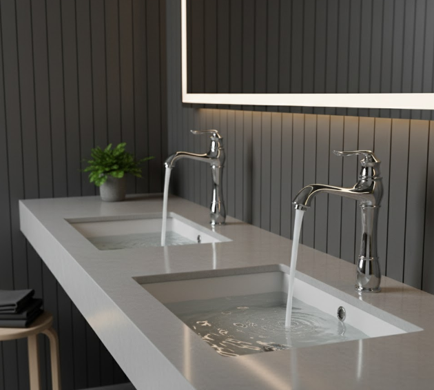 Classic Tall Chrome Brass Basin Faucet with Single Handle Mixer and Water-Saving Aerator Elegant Bathroom Vanity Tap for Hotel And Residential Projects