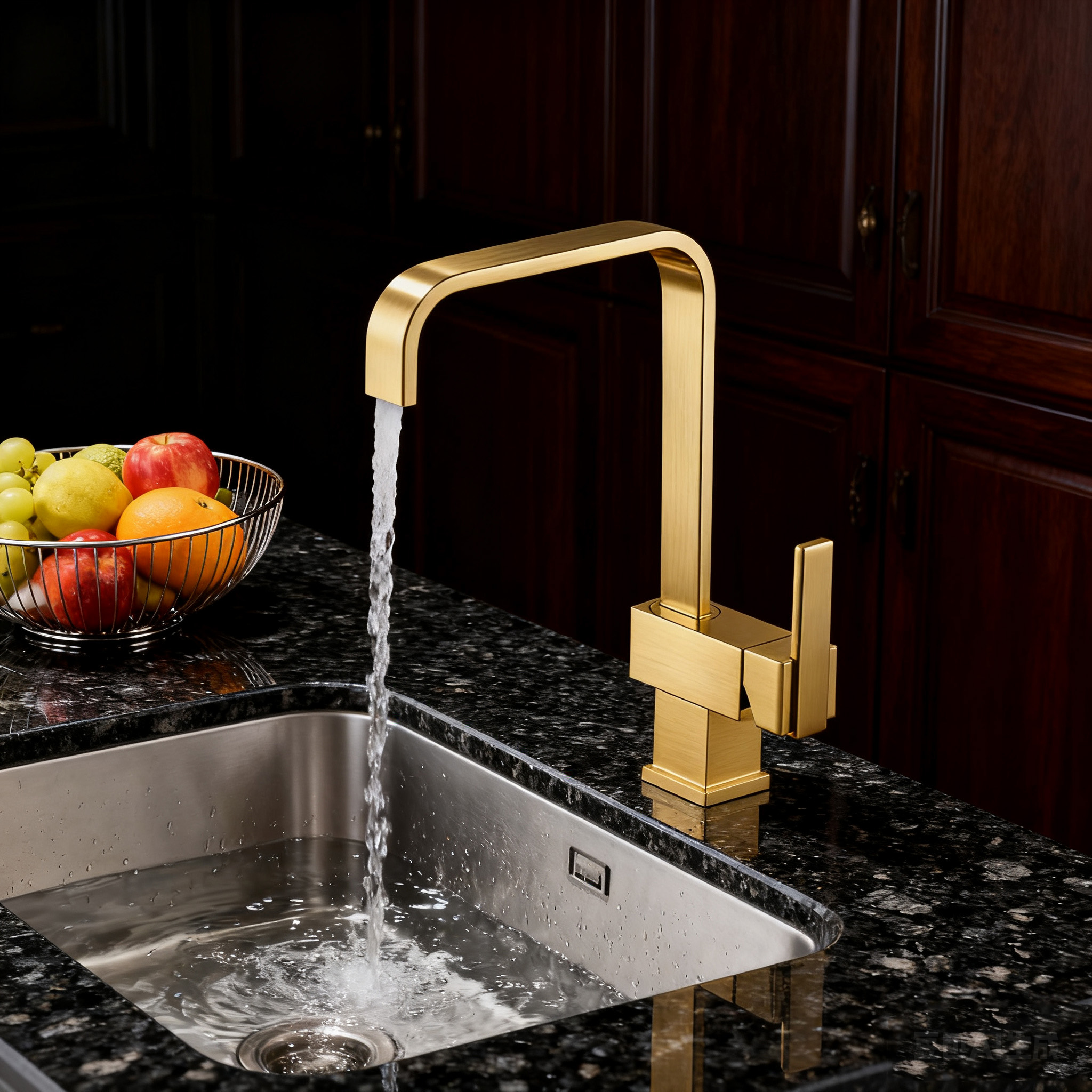 Durable Kitchen Faucet with DR Brass Body and Zinc Handle in Modern Design