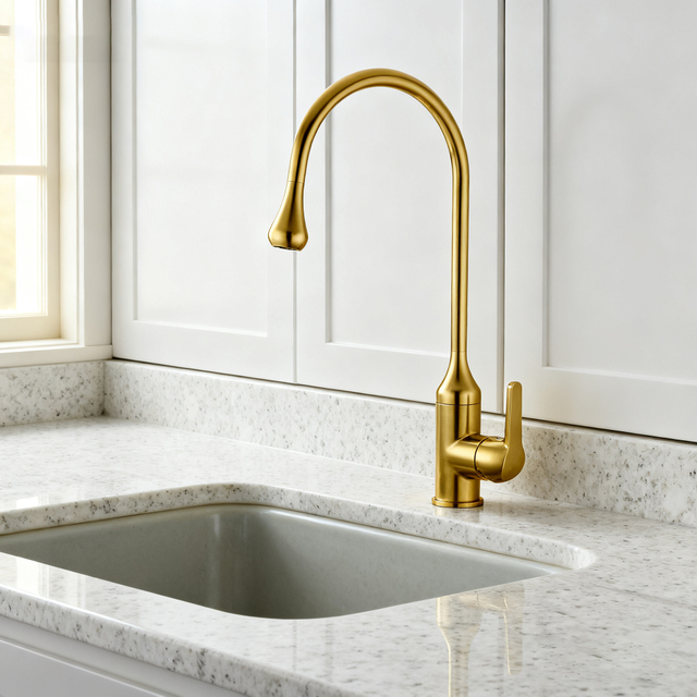 Single Handle High-Arc Kitchen Faucet - Durable and Stylish for Everyday Use