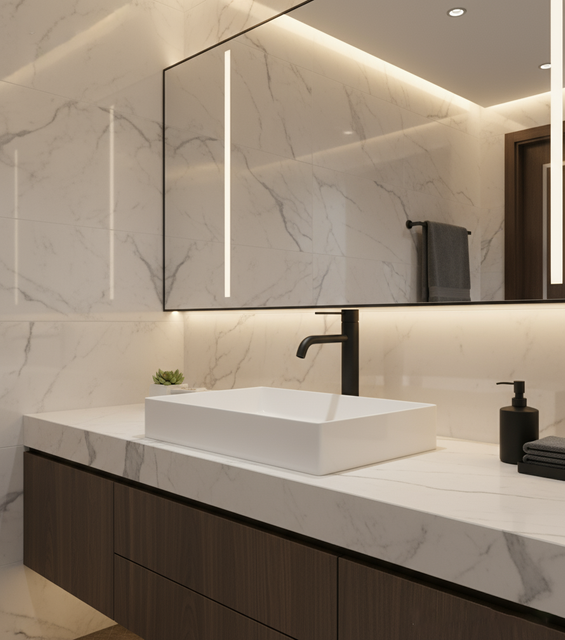 Matte Black Tall Basin Faucet – Modern Brass Vessel Sink Mixer Tap | Single-Handle | OEM & Project Ready