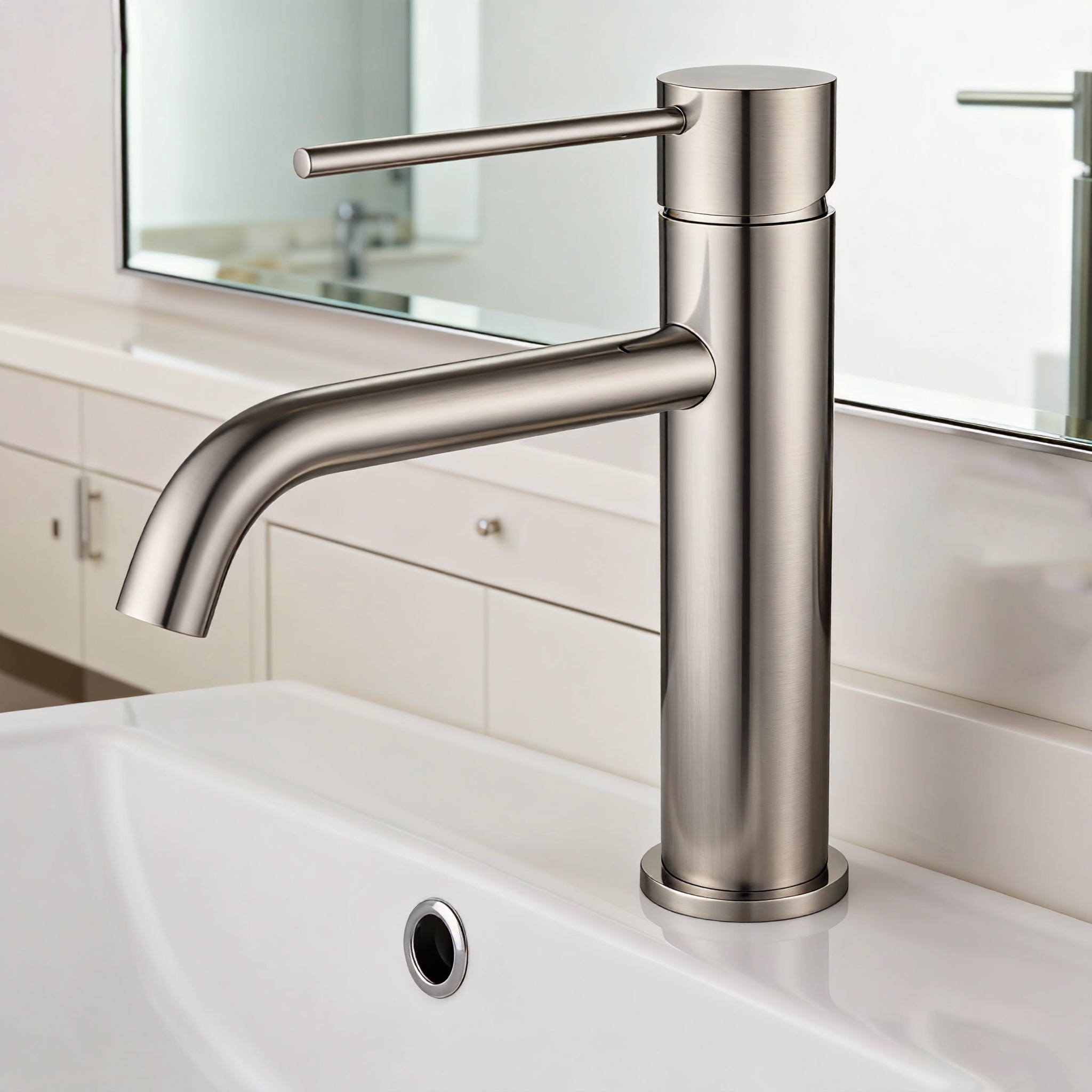 Chrome Basin Faucet – Modern Brass Bathroom Sink Tap | Single-Handle Mixer | Project & OEM Ready