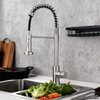 Commercial Style Pull-Down Kitchen Faucet with Dual-Function Sprayer by SUS304 Stainless Steel 
