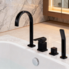 4-Hole Deck Mounted Bathtub Faucet with Hand Shower – Brass Construction