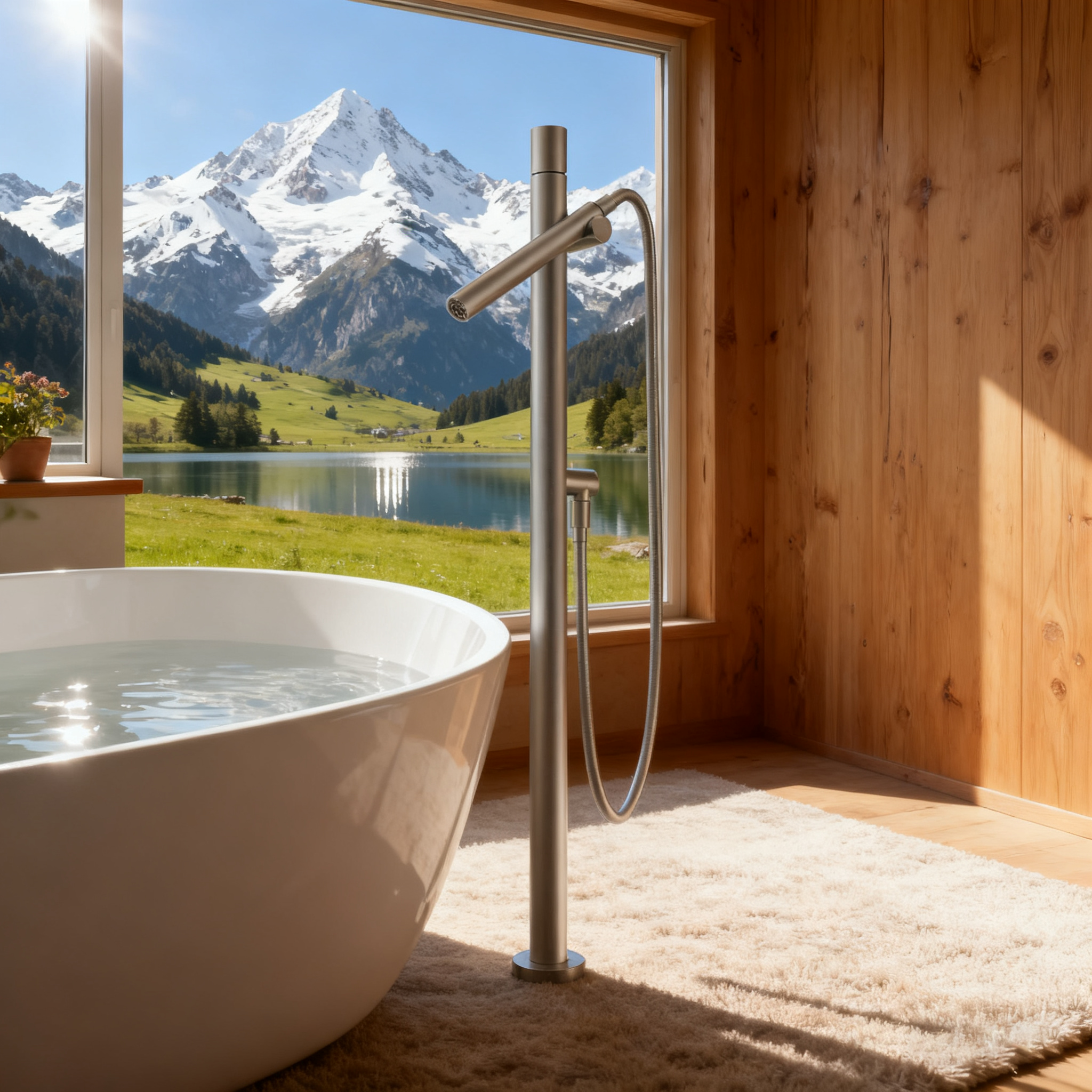 Spot-Resistant Brushed Nickel Faucet with Magnetic Handheld Shower