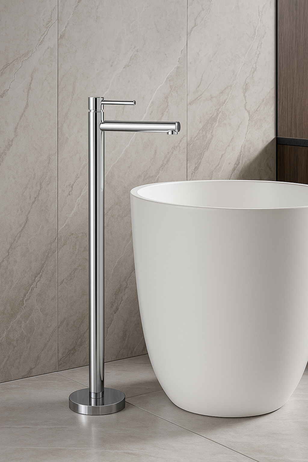 modern freestanding bathroom faucet project