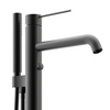 High-Flow Black Freestanding Bathtub Faucet – European Design, Brass Construction | Landonbath OEM Factory