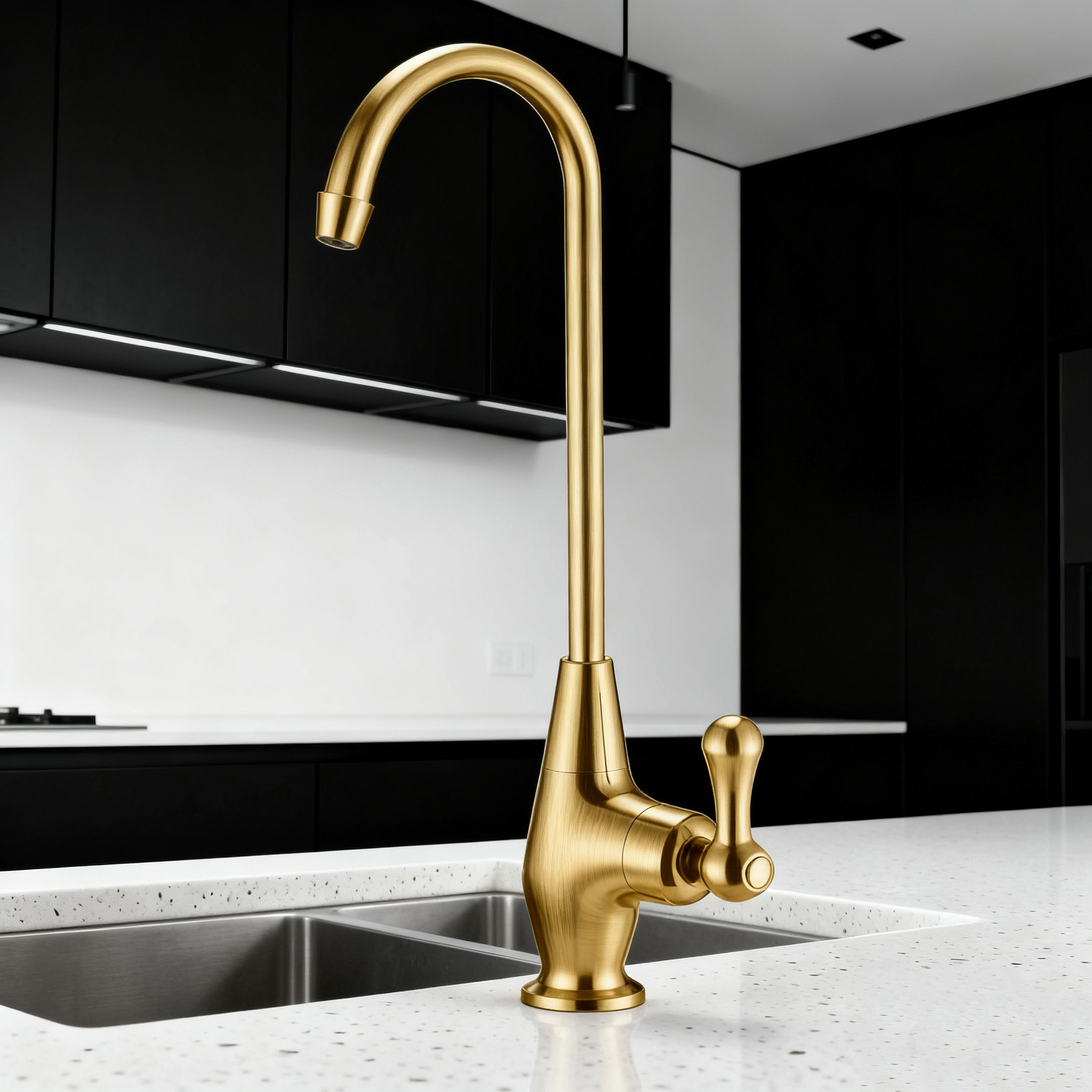 Stainless Steel Kitchen Faucet with RO Drinking Water Tap Global Supply for Projects & OEM/ODM