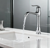 Classic Tall Chrome Brass Basin Faucet with Single Handle Mixer and Water-Saving Aerator Elegant Bathroom Vanity Tap for Hotel And Residential Projects