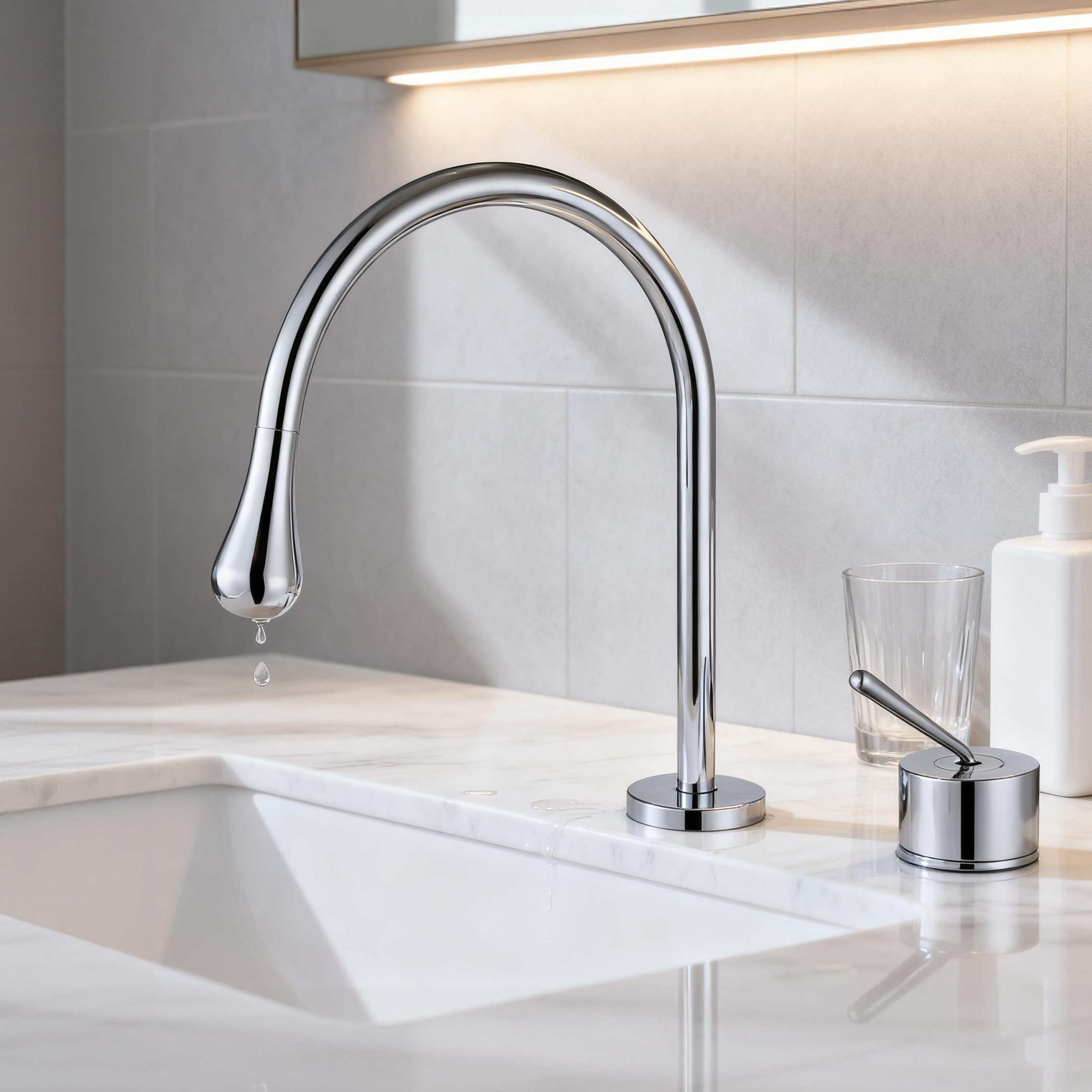 Modern Brass Basin Faucet 1401013 Single Handle Deck-Mounted Bathroom Mixer Tap with Sprayer Function – Polished Chrome Finish G1/2” Inlet