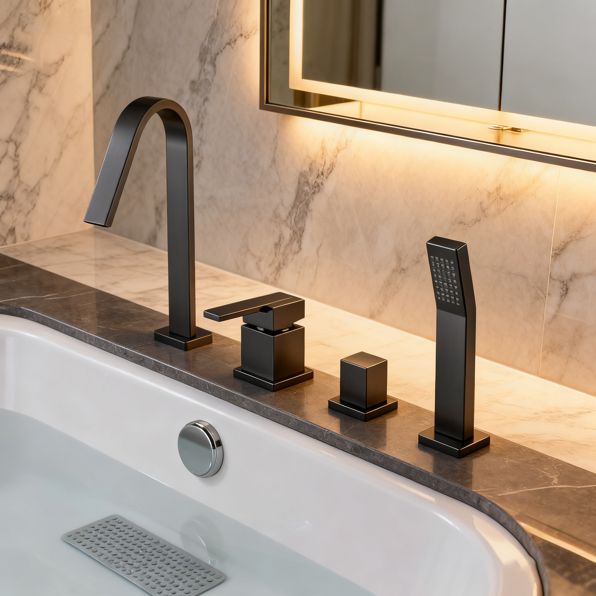 DF-05012 Deck-Mounted Roman Tub Faucet