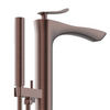 Oil Rubbed Bronze Freestanding Bathtub Faucet with Hand Shower | Durable Brass Body