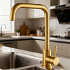 Stainless Steel Kitchen Faucet with High-Arc Spout and Optional Sprayer Function supporting OEM/ODM