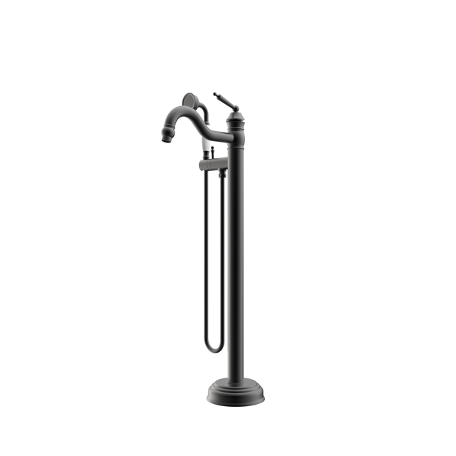 Matte Black High Flow Bathtub Faucet