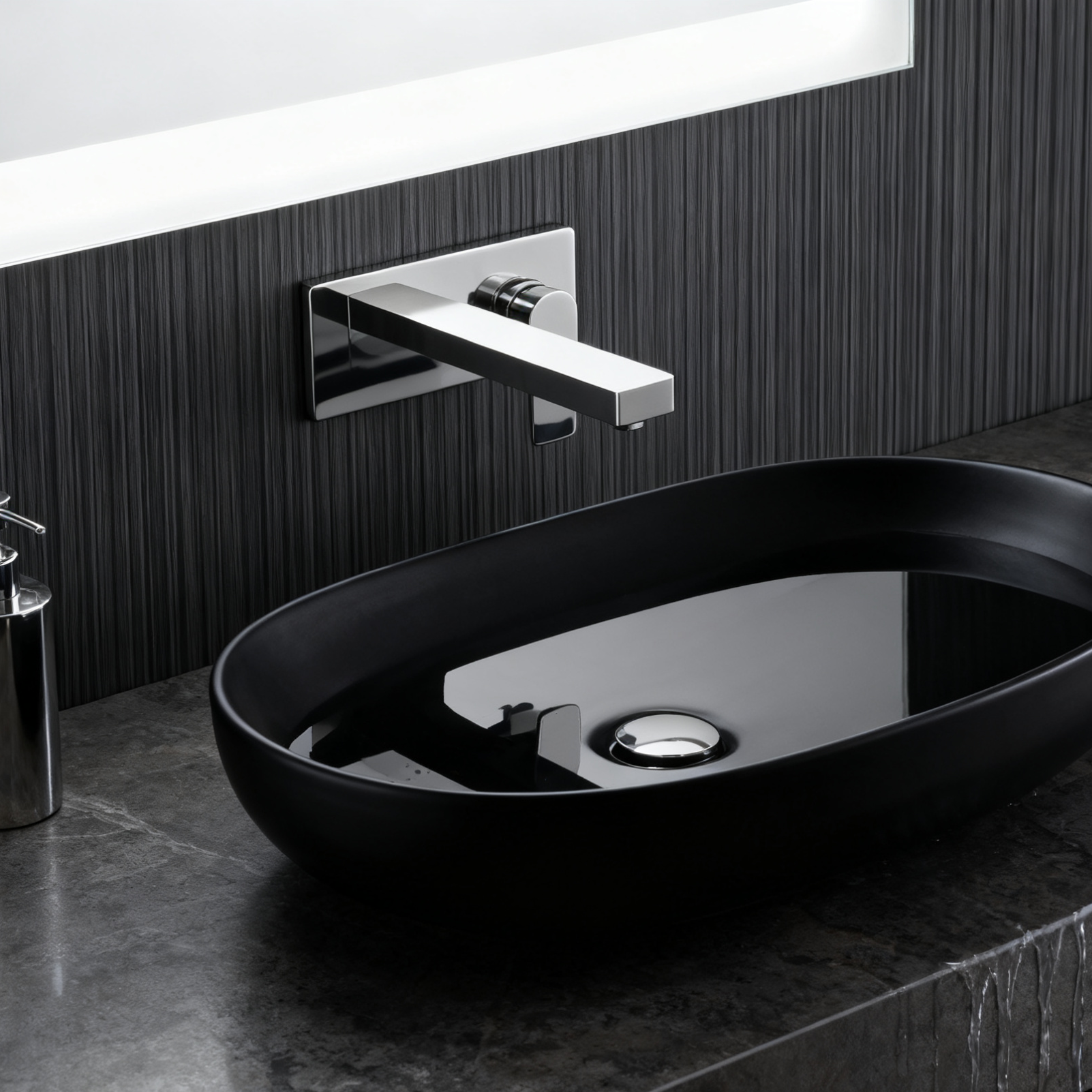 Modern Wall-Mounted Chrome Basin Faucet with Single Handle Mixer and Built-in Aerator Sprayer Solid Brass Bathroom Sink Tap for Residential & Hotel Projects