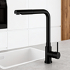 Modern Pull-Out Kitchen Faucet in Sleek Polished Chrome High-Arc Design with Sprayer