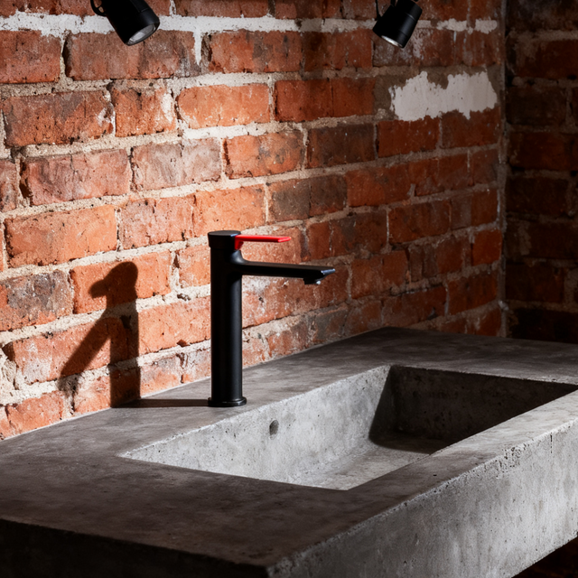 1401032 Brushed Gold Brass Basin Faucet — Tall Luxury Mixer Tap for Vessel Sink Applications