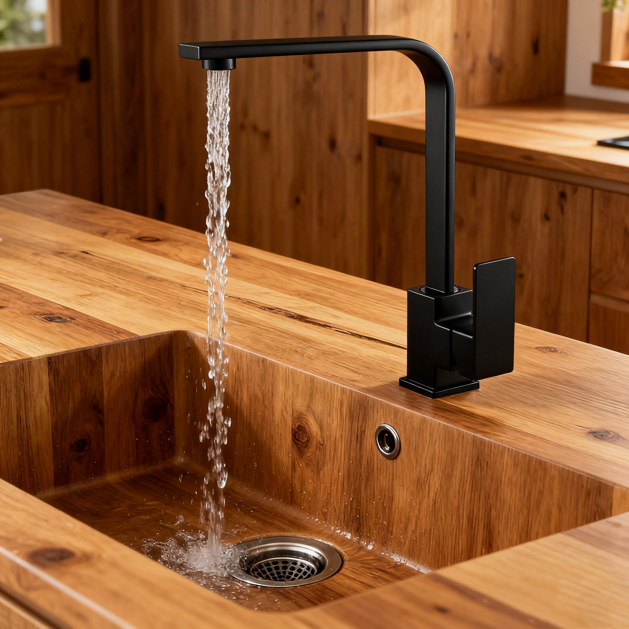Modern Square Design with High-Rise Spout and Durable SS Body & Handle for Residential & Commercial Projects