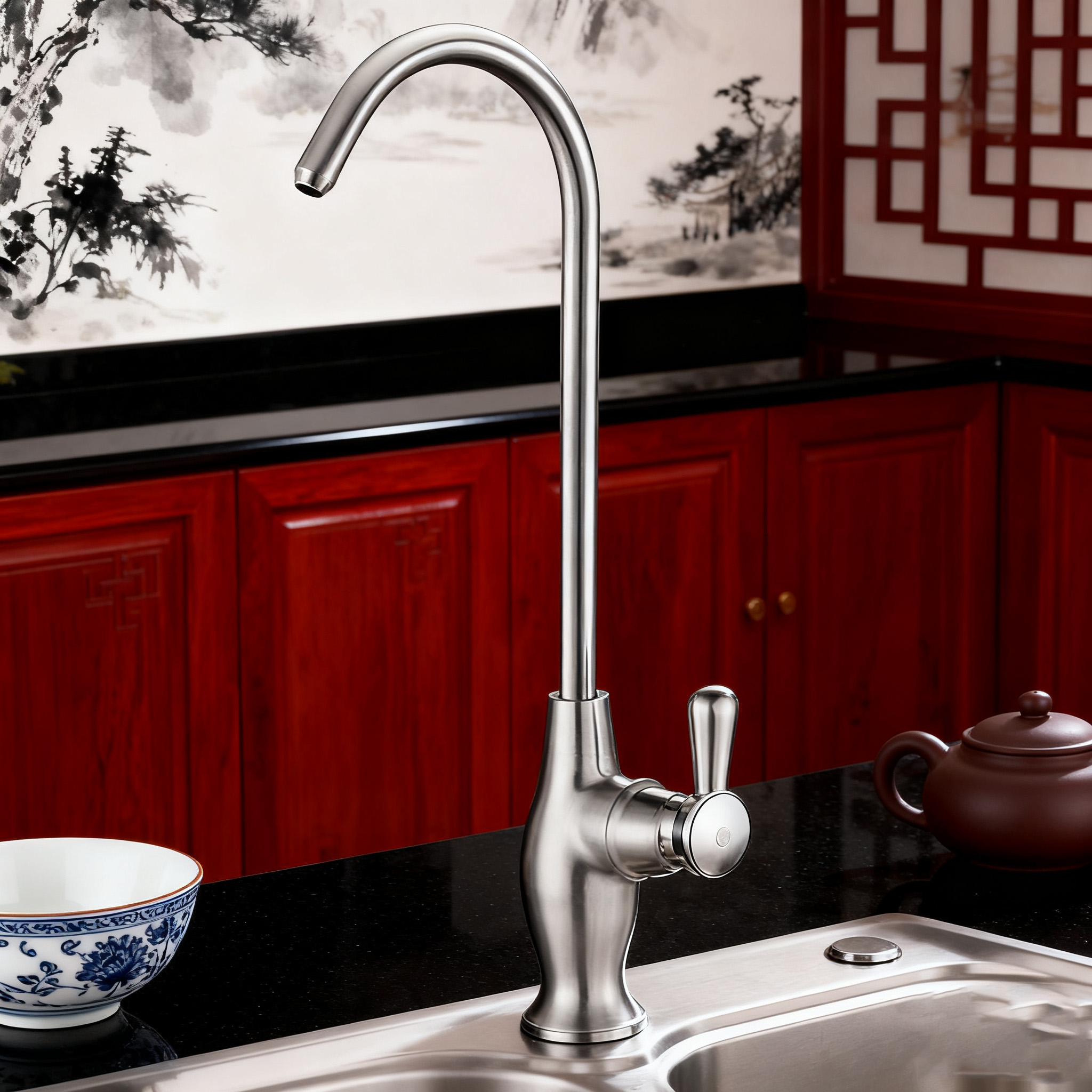 Single Handle Stainless Steel Kitchen Faucet – Elegant Gooseneck Design, Precision Flow Control and Reliable Global Supply